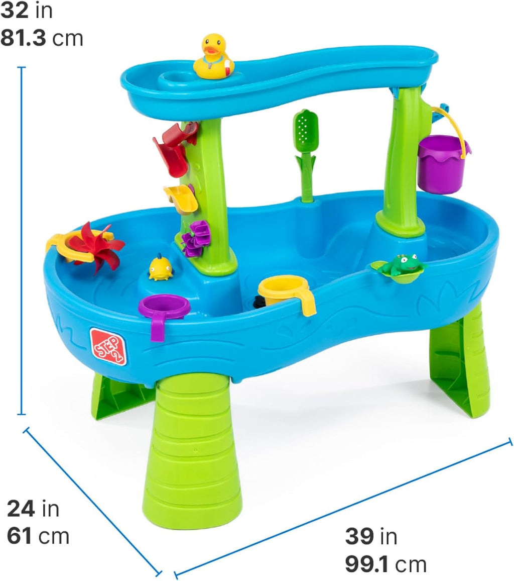 Rain Showers Splash Pond Toddler Water Table, Outdoor Kids Water Sensory Table