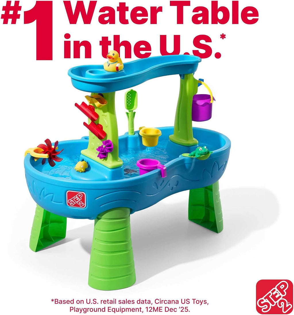 Rain Showers Splash Pond Toddler Water Table, Outdoor Kids Water Sensory Table