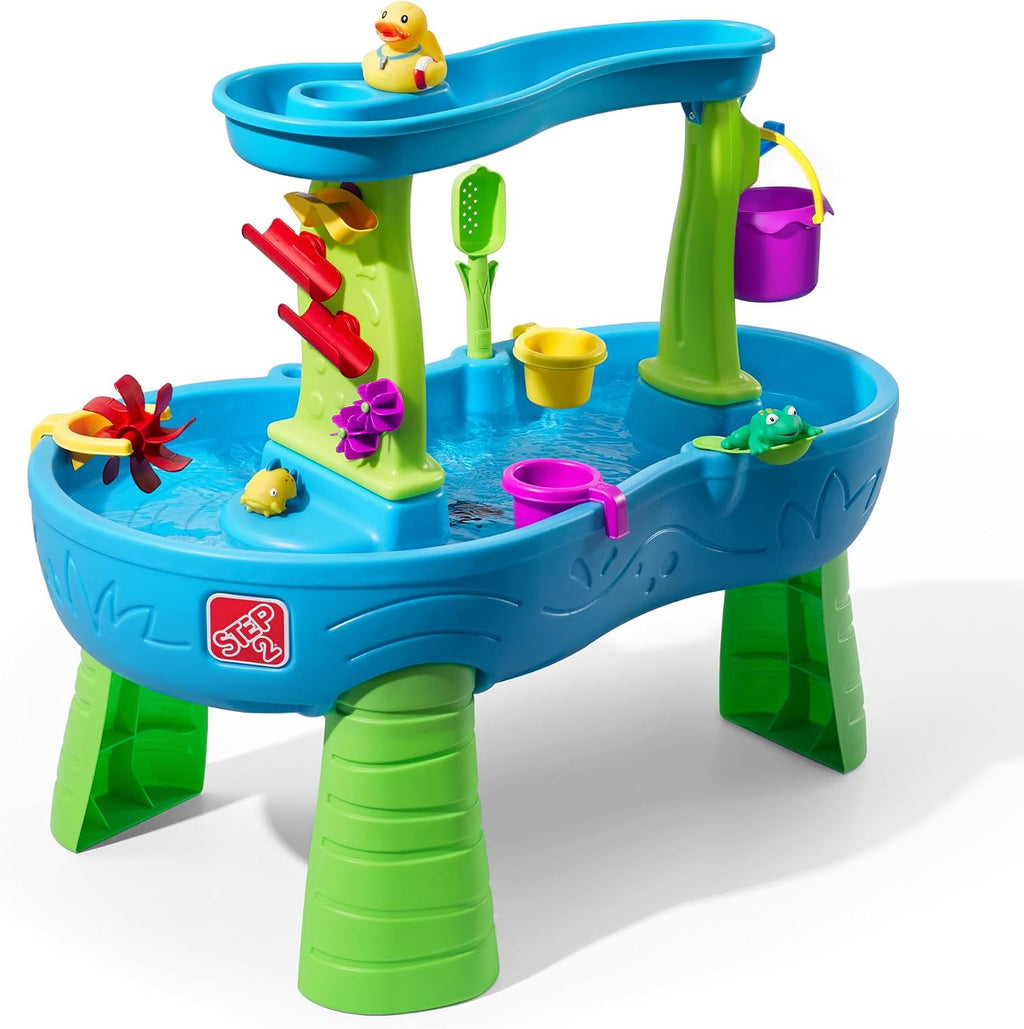 Rain Showers Splash Pond Toddler Water Table, Outdoor Kids Water Sensory Table